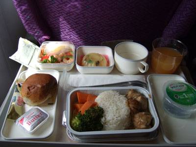 マレーシア航空機内食チキン