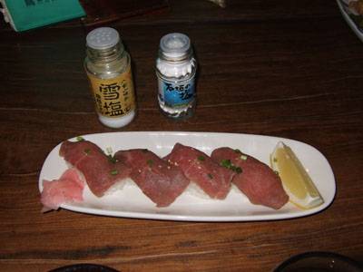 石垣牛のあぶり寿司