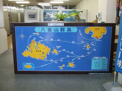 八重山諸島航路図
