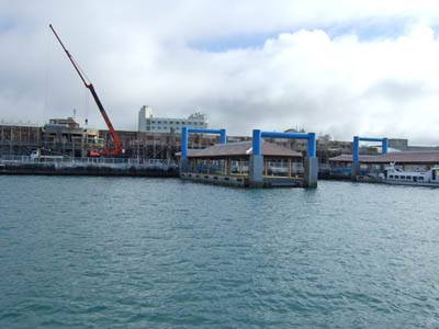 工事中の新離島桟橋